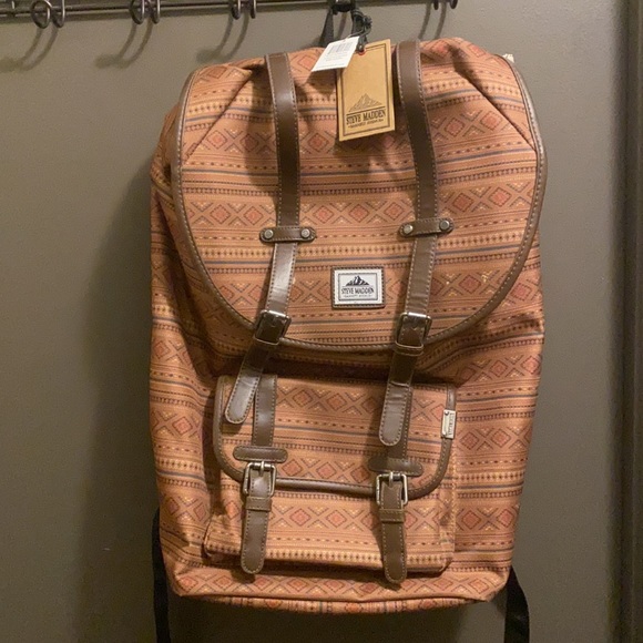 steve madden brown backpack